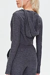 crop zip up hoodie